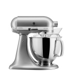 KitchenAid Artisan 5KSM175PSECU Kuchyňský robot - 10 rychlostí, planetární systém, celokovová konstrukce, stříbrná