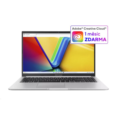 ASUS NTB Vivobook 15 (X1502VA-BQ1364W), i5-13420H, 15.6" FHD, 16GB, 512GB SSD, UHD, W11 Home, Cool Silver