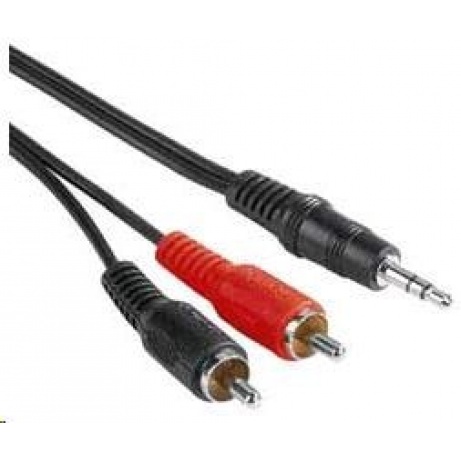 PREMIUMCORD Kabel audio 3,5mm Jack - 2x Cinch 3m (M/M, stereo)