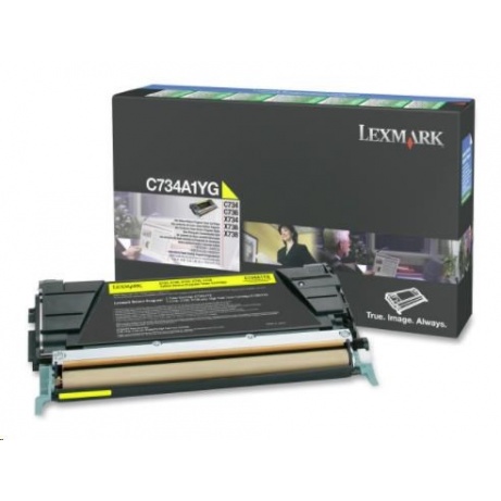 LEXMARK toner YELLOW C734, C736, X734, X736, X738 na 6000 stran