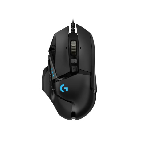 Logitech G502 HERO/Herní/Optická/Pro praváky/25 600DPI/Drátová USB/Černá