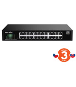 Tenda TEG2224D Websmart L2 cloud managed switch, 24x 10/100/1000 Mbps, Kov, Fanless-bez ventilátorů