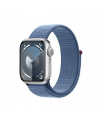 APPLE Watch Series 9 GPS 41mm Silver Aluminium Case with Winter Blue Sport Loop