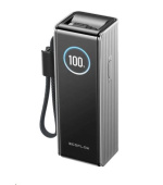 EcoFlow RAPID Power Banka (25000mAh,170W) 2x100W vestavěný USB-C kabel - stříbrná