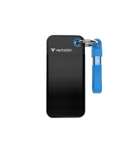 VERBATIM Externí SSD Pocket SSD 2TB, USB-C 3.1, černá/modrá
