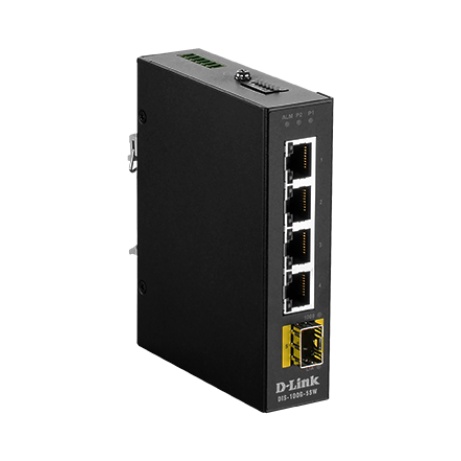 D-Link DIS-100G-5SW Industrial Gigabit Unmanaged Switch with SFP slot