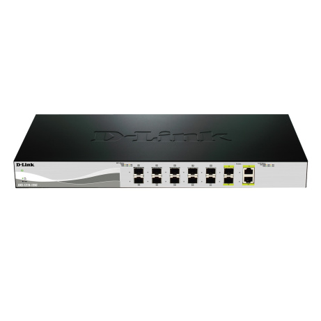 D-Link DXS-1210-12SC Smart Managed Switch, 10x10 SFP+, 2 x Combo 10GBase-T/SFP+ ports