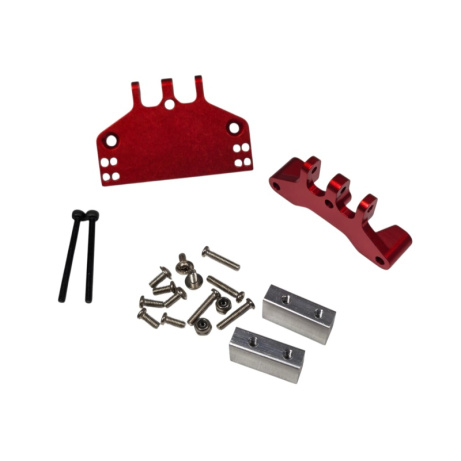 D2U-11 Tuning držák spojovacích tyčí pro zadní a přední nápravu včetně úchytu pro servo řízení pro Jeep Rubicon