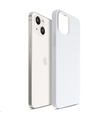 3mk Hardy Silicone MagCase pro Apple iPhone 15, Silver-White