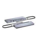 BAZAR - i-tec USB-C Metal Ergonomic 4K 3x Display Docking Station, PD 100W + - Po oprave, kompletni baleni