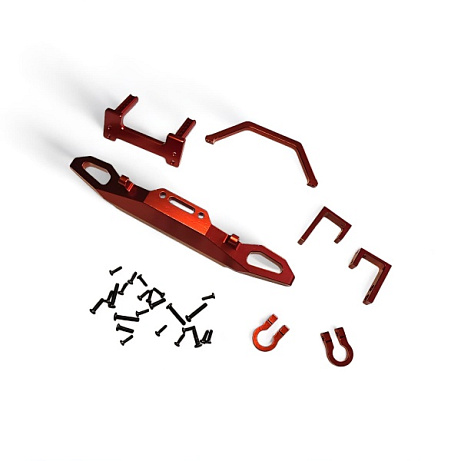 Kovový nárazník pro model Jeep Rubicon- červený