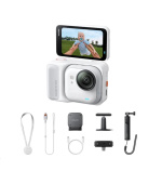 Insta360 GO Ultra Creator Bundle miniaturní akční kamera, 4K Ultra HD, 60fps, magnetický systém uchycení, bílá