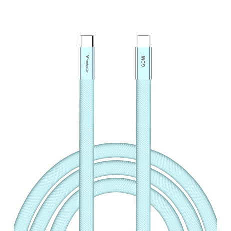 VERBATIM Kabel Sync & Charge SoftTouch USB-C, 60W, 120cm, modrá