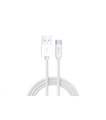 WG Datový kabel Type C-USB-A/1m/nylon braided/white