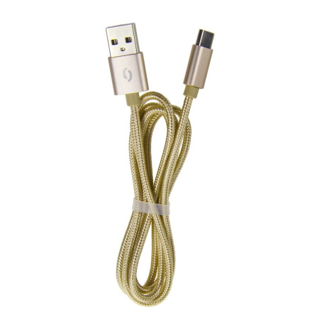 ALIGATOR datový kabel TUBA 2A Micro USB zlatý