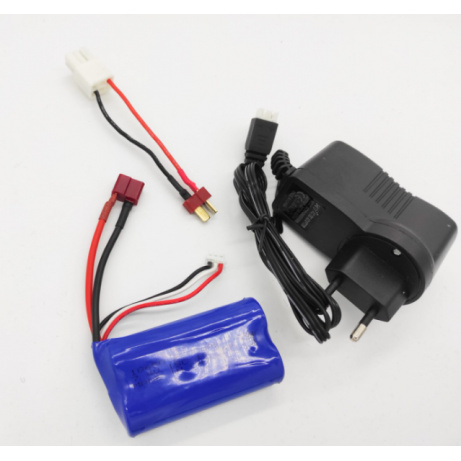 Sada akumulátor 2500mAh, nabíječka, redukce k modelům 1/12