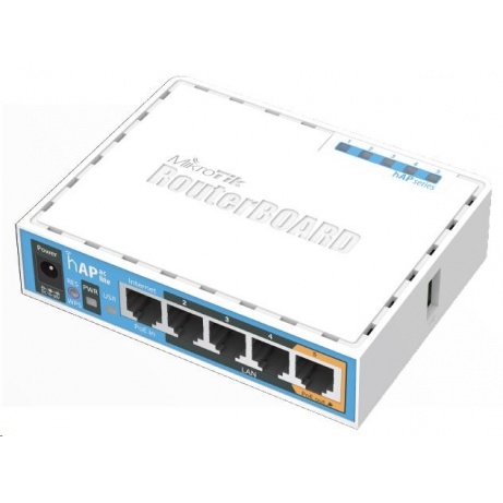 MikroTik hAP ac lite, 650MHz CPU, 64MB RAM, 5x LAN, 2.4 + 5GHz Wi-Fi 802.11b/g/n/ac, vč. L4