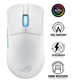 BAZAR ASUS myš ROG Harpe Ace Aim Lab Edition, Bluetooth, bílá (ROZBALENO, PLNÁ ZÁRUKA)