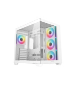 DEEPCOOL Case CG530 4F WH, ATX, Průhledná bočnice, 4x120mm ARGB, bílá