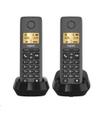 BAZAR - Gigaset Basic 100 Duo Black - Poškozený obal (Komplet)