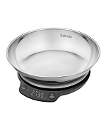 Salente Rimare, kuchyňská váha, 5 kg, nerezová mísa, černá/nerez