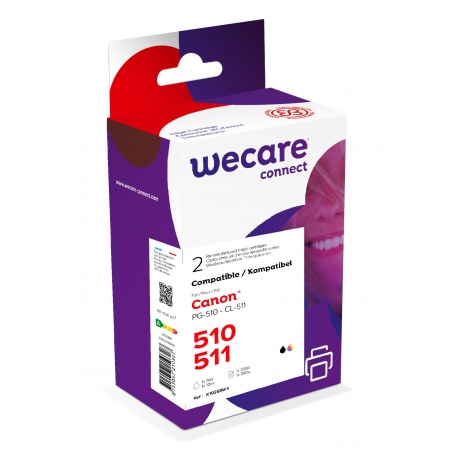 WECARE ARMOR ink sada pro CANON PG-510/CL-511,CMYK