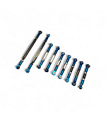 Stavitelné tyče řízení pro model Across 3- modré 9ks