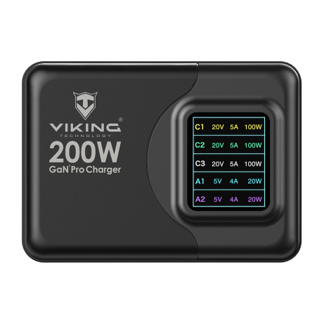 Viking USB GaN charger 200W PD PRO