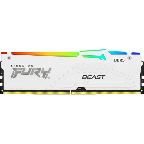 Kingston FURY Beast/DDR5/128GB/5200MHz/CL40/4x32GB/RGB/White