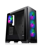 EVOLVEO Ptero Q2G, skříň ATX, 4x ARGB ventilátor, čelní+boční panel sklo, černá
