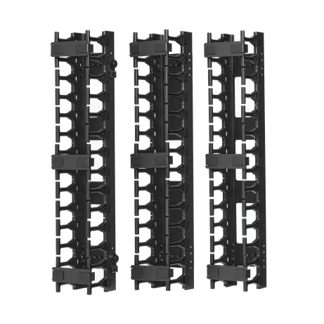 Tripplite Káblový manažér vert. SmartRack 3" (7.62cm), káblový kanál s výrezmi pre káble