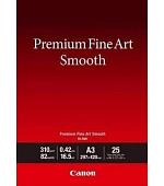Canon fotopapír Premium Fine Art Smooth, FA-SM2, matný, A3+, 310 g/m, 25 ks
