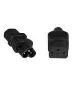 Adaptér IEC C13 na IEC C6 "trojlístek" napětí 230V, 2.5A