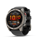 Garmin fenix® 8 Pro – 51 mm, AMOLED Sapphire, Titanium se silikonovým řemínkem Graphite/Black