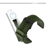 RhinoTech řemínek pro Garmin QuickFit sportovní silikonový 22mm tmavě zelený