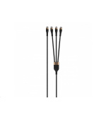 WG - Datový kabel 3v1 Type-C na Type-C na Lightning na Micro USB, 1,5 metrů, 5A, 100W, černá