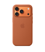 iPhone 17 Pro Silicone Case with MS – Terra Cotta