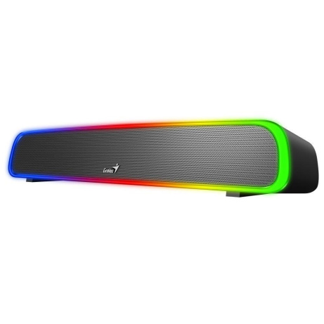 GENIUS reproduktory USB SoundBar 200BT/ Bluetooth/ 3,5" jack/ 4W/ RGB/ černá