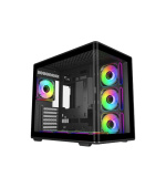 Cooler Master case Elite 600, ATX, Průhledná bočnice, 7x 120mm ARGB Fan, Černá