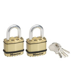 Master Lock Mosazný visací zámek -  Excell - 45mm (2 ks / blistr)