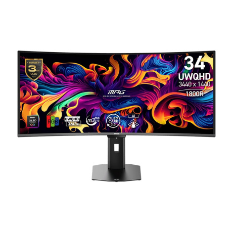 MSI MPG/341CQR QD-OLED X36/34"/QD-OLED/wQHD/360Hz/0,03ms/Černá/3R