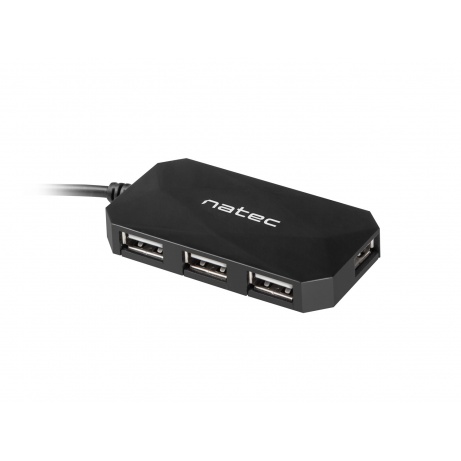 Natec Locust rozbočovač 4x USB 2.0 HUB, černý