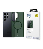 3mk ochranný kryt Smoke MagCase Green pro Samsung Galaxy S25 Ultra