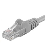 PremiumCord Patch kabel UTP RJ45-RJ45 CAT6 0.1m šedá