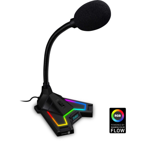 CONNECT IT NEO RGB ProMIC mikrofon, ČERNÝ