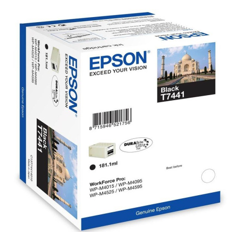 EPSON Ink čer WorkForce-M4015/4525 - Black - (181,1 ml) (10.000 str.)
