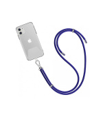 WG - Crossbody lace strap / transparent / blue