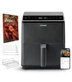 Cosori Dual Blaze 6.4L SMART horkovzdušná fritéza + 5x špíz a gril. rošt, černá