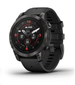 BAZAR - Garmin Epix Pro Sapphire 47 mm - Carbon Gray DLC titanium with black silicone band, EU - použité