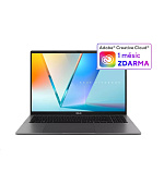 ASUS NTB Vivobook S 16 (M3607KA-OLED056WZ), AI 5 330, 16" 1920x1200, 32GB, 512GB SSD, Radeon, W11 Home, Matte Gray
